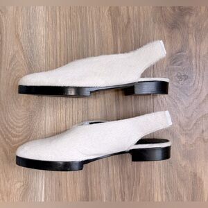 Creatures of Comfort Fur Slingback Flats Size 39 EU Made in Italy